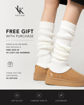 🎁 FREE GIFT WITH PURCHASE
Spend $150 or more and receive a complimentary pair of VK Cozy Leg Warmers while supplies last.